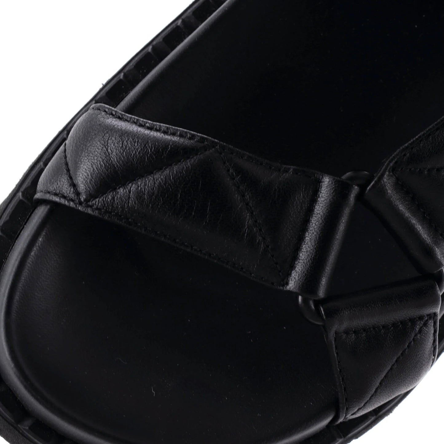 Prada Women'S Sporty Fussbett Sandals Quilted Leather