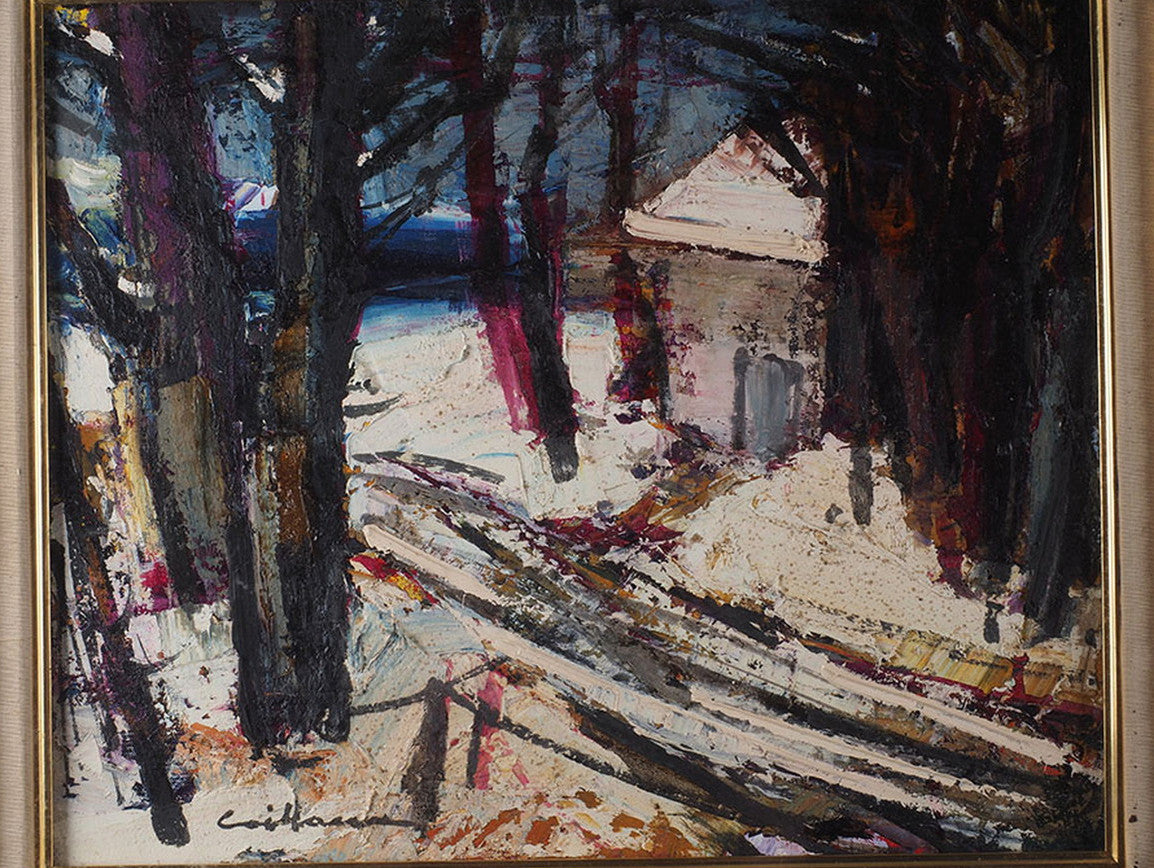 Rodolphe Caillaux (France) - Paris Original Painting Oil On Canvas Signed Framed