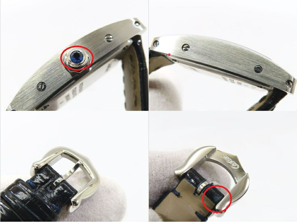 Cartier Wsta0032 Tank Amricaine Mini Japan Le Leather Strap Quartz