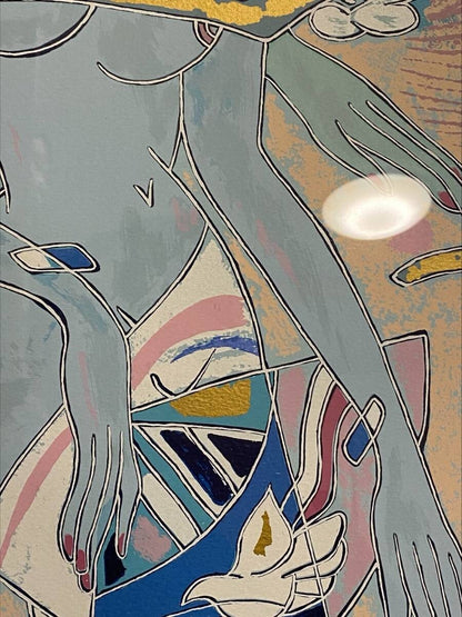 Yamin Young - Cherry Blossom Time Ii Original Serigraph Print Limited To 275