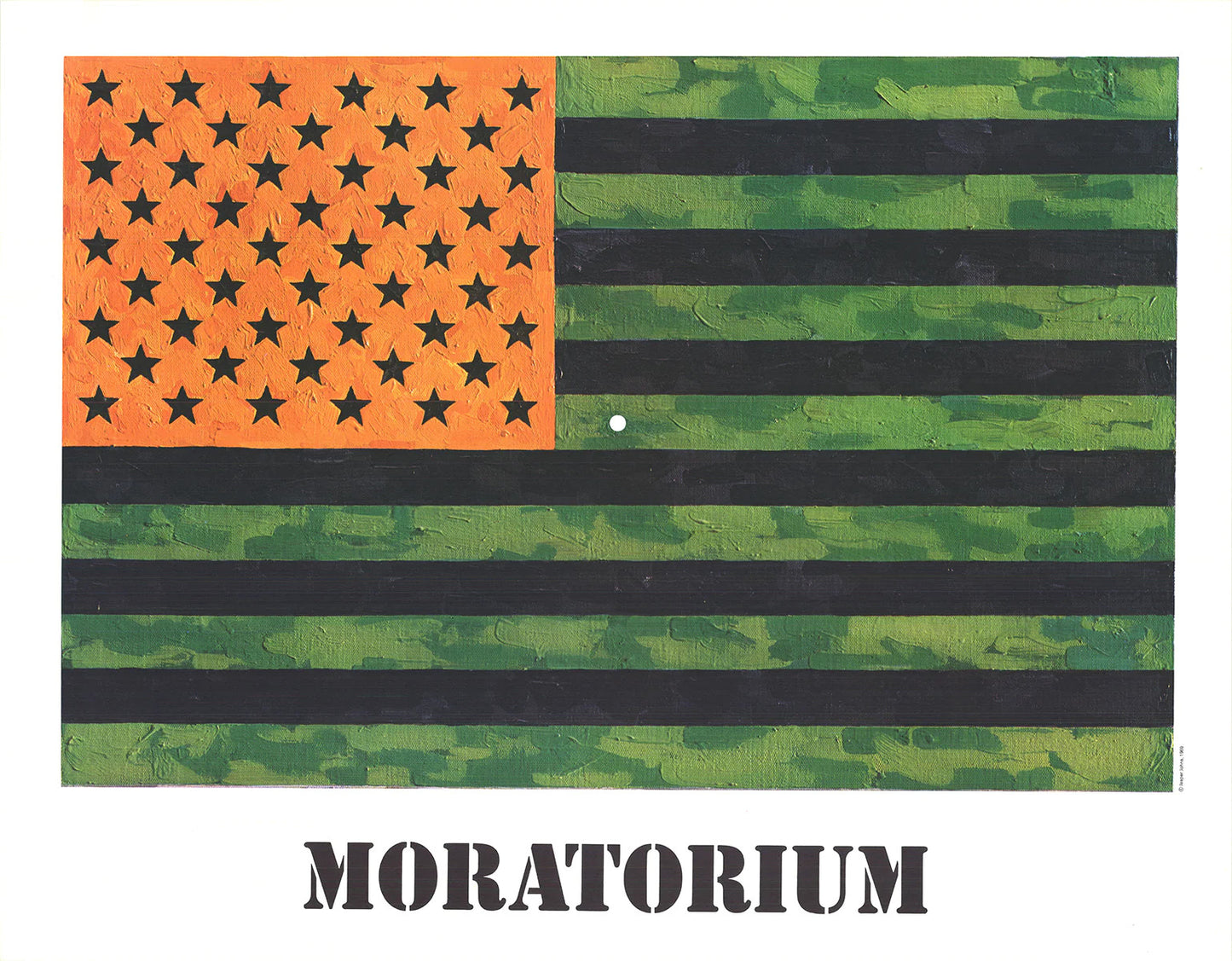 Jasper Johns Moratorium " Poster Pop Art