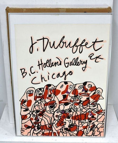 Jean Dubuffet 1976 Silkscreen Print B.C. Horland