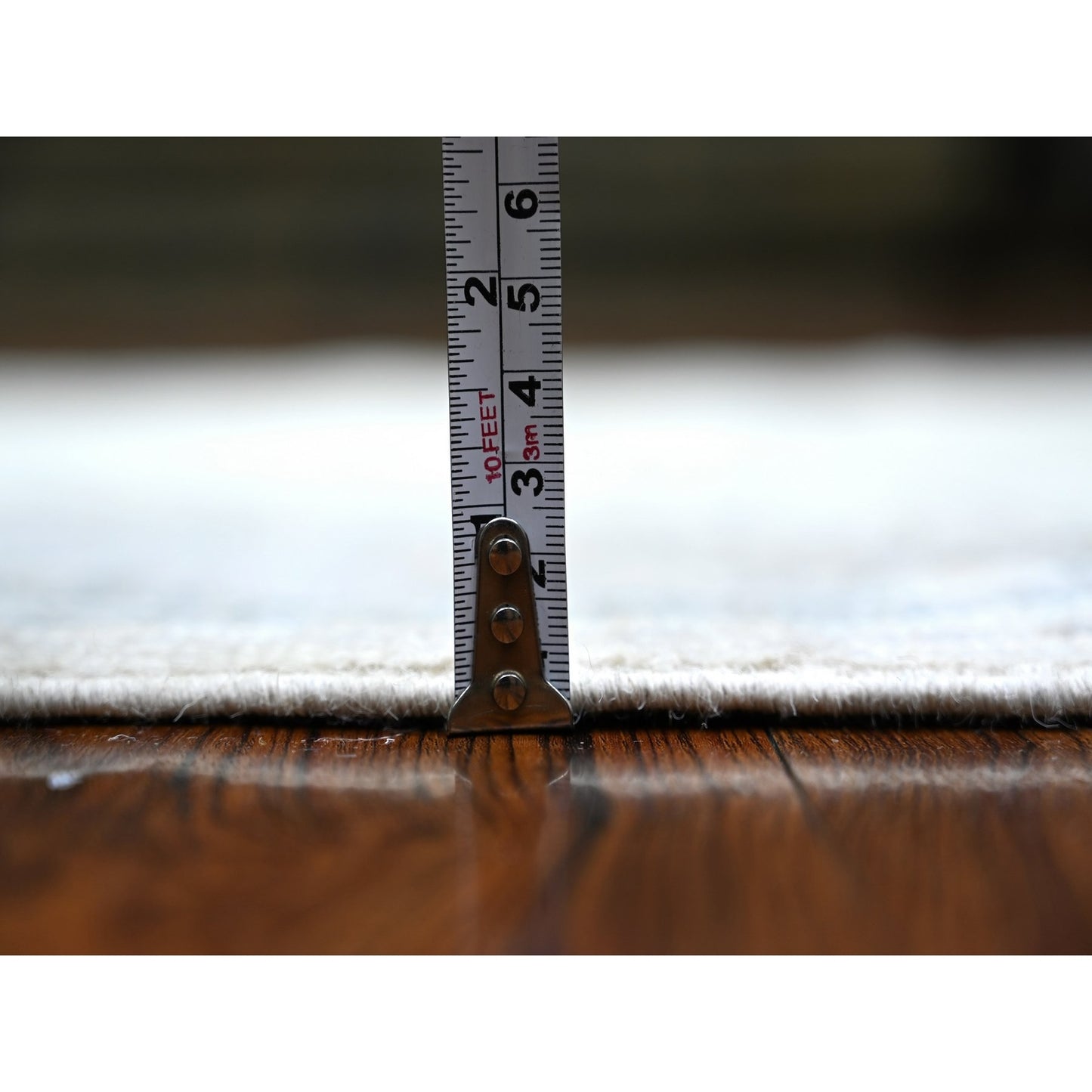 2'8"X11'7" Gray Afghan Angora Oushak 100% Wool Hand Knotted Runner Rug