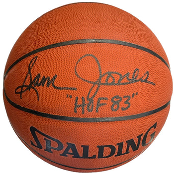 Sam Jones Autographed Spalding Official All