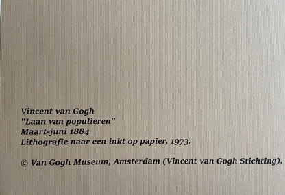 Vincent Van Gogh Museum Lithograph From A Painting Coa Signed Op Edvard Munch