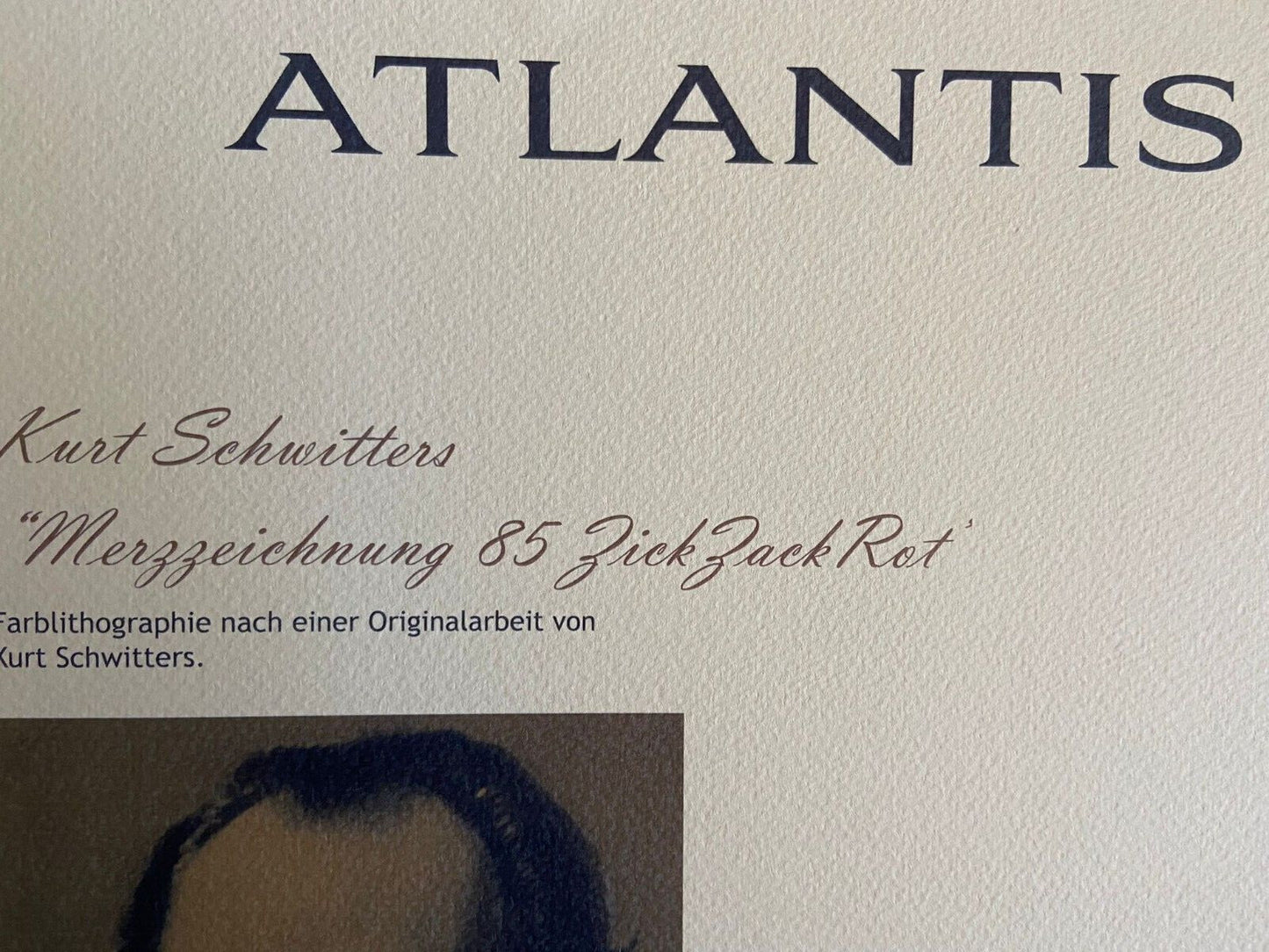 Kurt Schwitters Lithograph