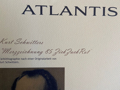 Kurt Schwitters Lithograph