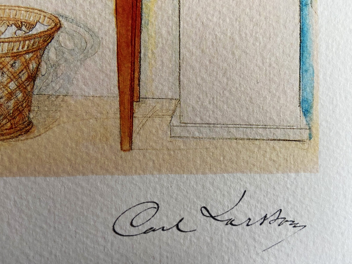 Carl Larsson Lithograph Hand Numbered Signed Published