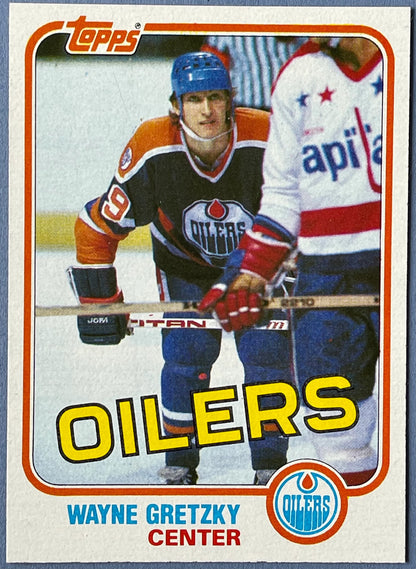 Wayne Gretzky Unsigned 1981-82 Topps Hockey Card