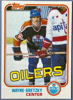 Wayne Gretzky Unsigned 1981-82 Topps Hockey Card