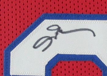 Allen Iverson Hof Signed Red Custom Basketball