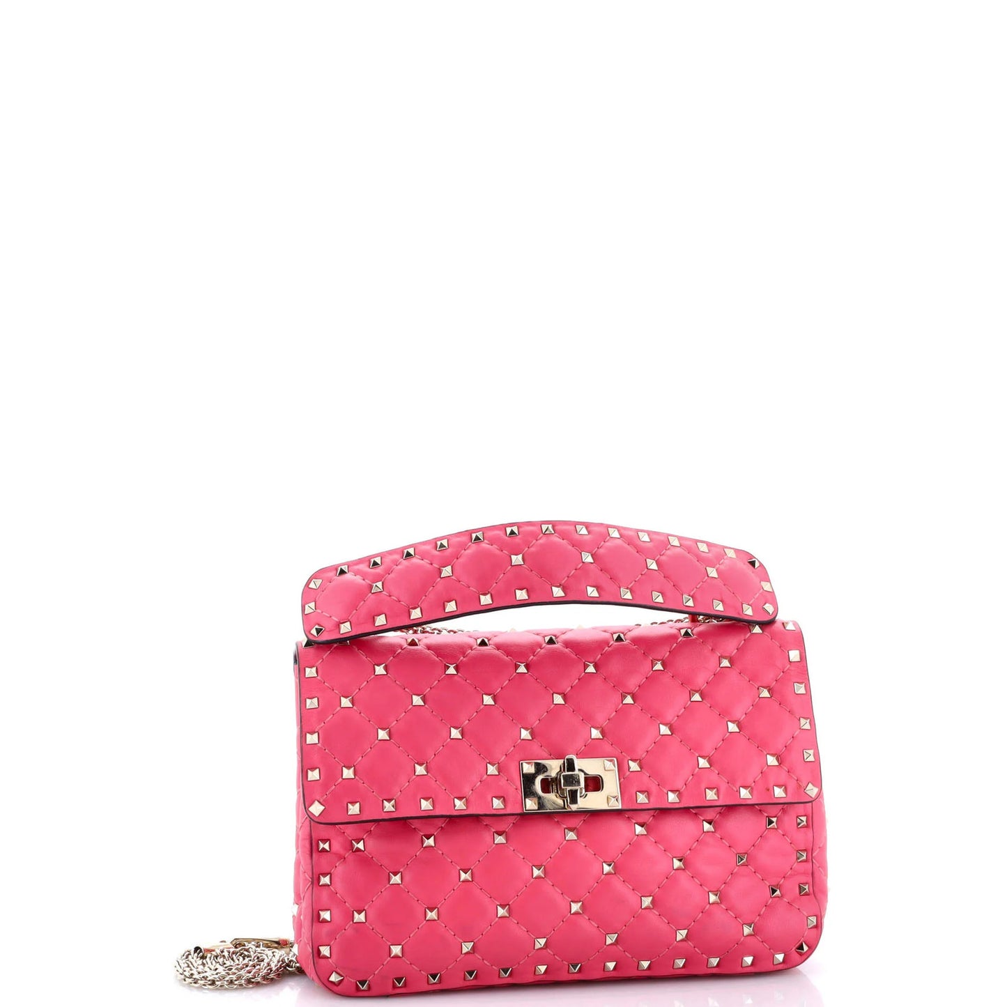 Valentino Garavani Rockstud Spike Flap Bag Quilted Leather Medium