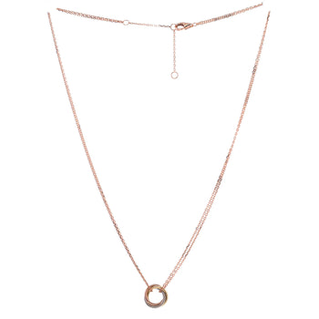 Cartier Trinity Choker Necklace 18K Tricolor Gold