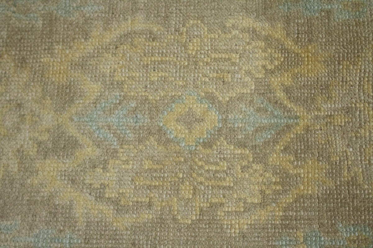 6X9 Ft Hand-Knotted Wool Chobi Peshawar Rug Muted