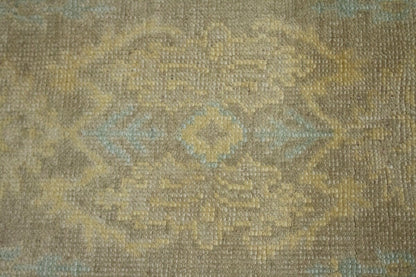 6X9 Ft Hand-Knotted Wool Chobi Peshawar Rug Muted