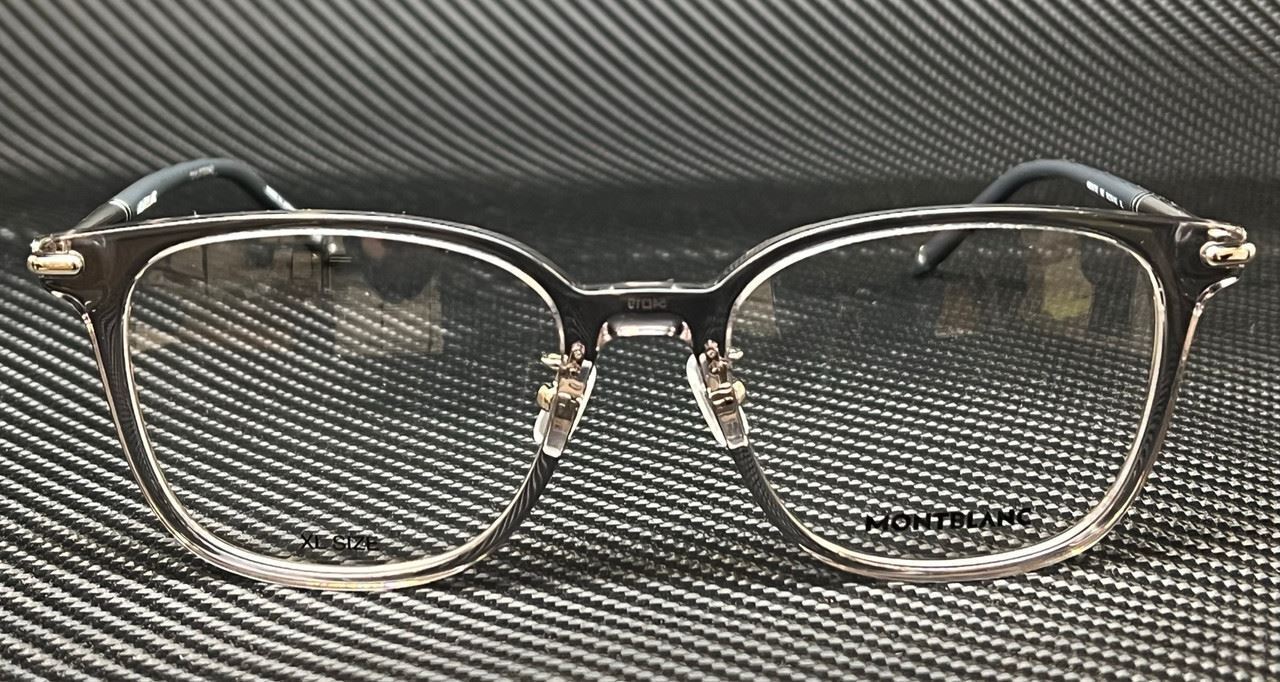 MONT BLANC MB0247OK 002 Grey Transparent Men's 52