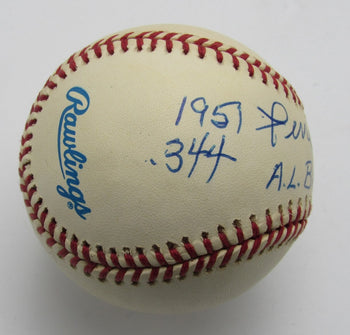 Ferris Fain Signed/Inscribed Oal Baseball Chicago White Sox 196326