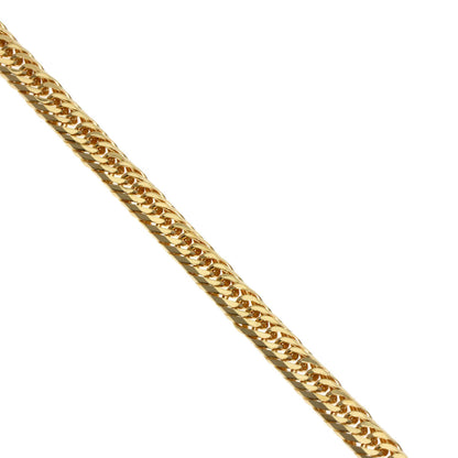 Curb chain Kihei W6 side Bracelet K18 Yellow Gold
