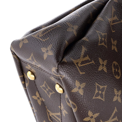Louis Vuitton Pallas Tote Monogram Canvas With Leather Bb