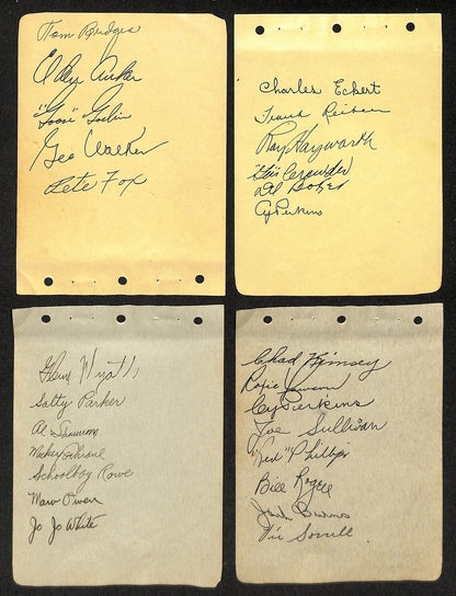 1936 Detroit Tigers Team Signed (27) Album Pages Simmons Cochrane HOF 204552