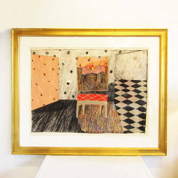 Rochelle Feinstein Signed Original Lithograph 1978 Framed Numbered