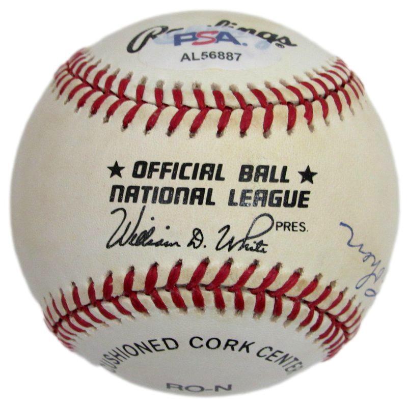 Jim Fireball Cohen Signed Oal Baseball Negro League Indianapolis Clowns Psa/Dna