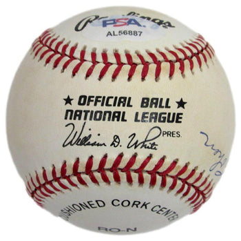 Jim Fireball Cohen Signed Oal Baseball Negro League Indianapolis Clowns Psa/Dna