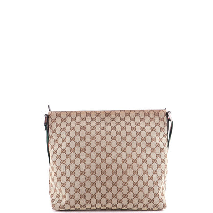 Gucci Front Pocket Web Messenger Gg Canvas Medium