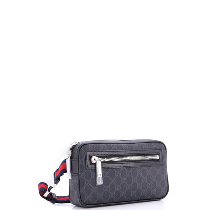 Gucci Soft Zip Belt Bag Gg Coated Canvas Small
