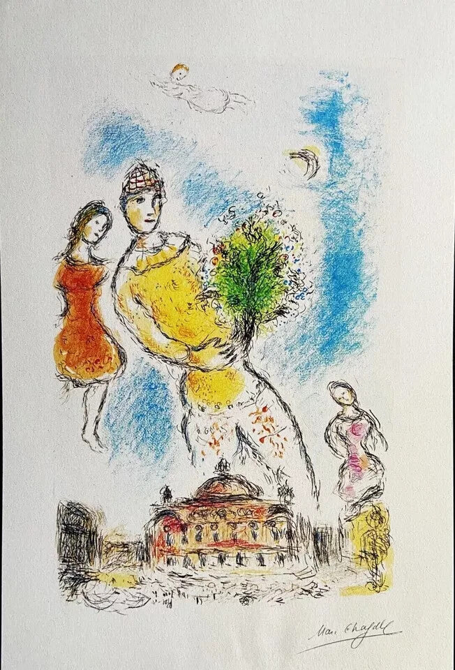 Marc Chagall Lithograph Maeght Published (Ren Magritte)