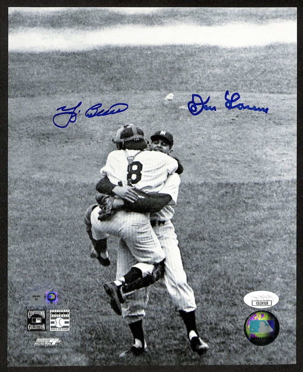 Yogi Berra/Don Larsen Dual-Signed/Auto 8X10 Photo