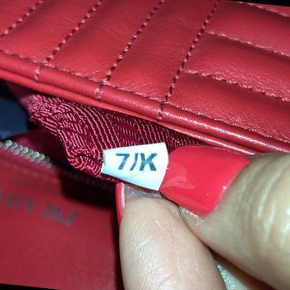 Prada Chain Flap Shoulder Bag Diagramme Quilted Leather Medium