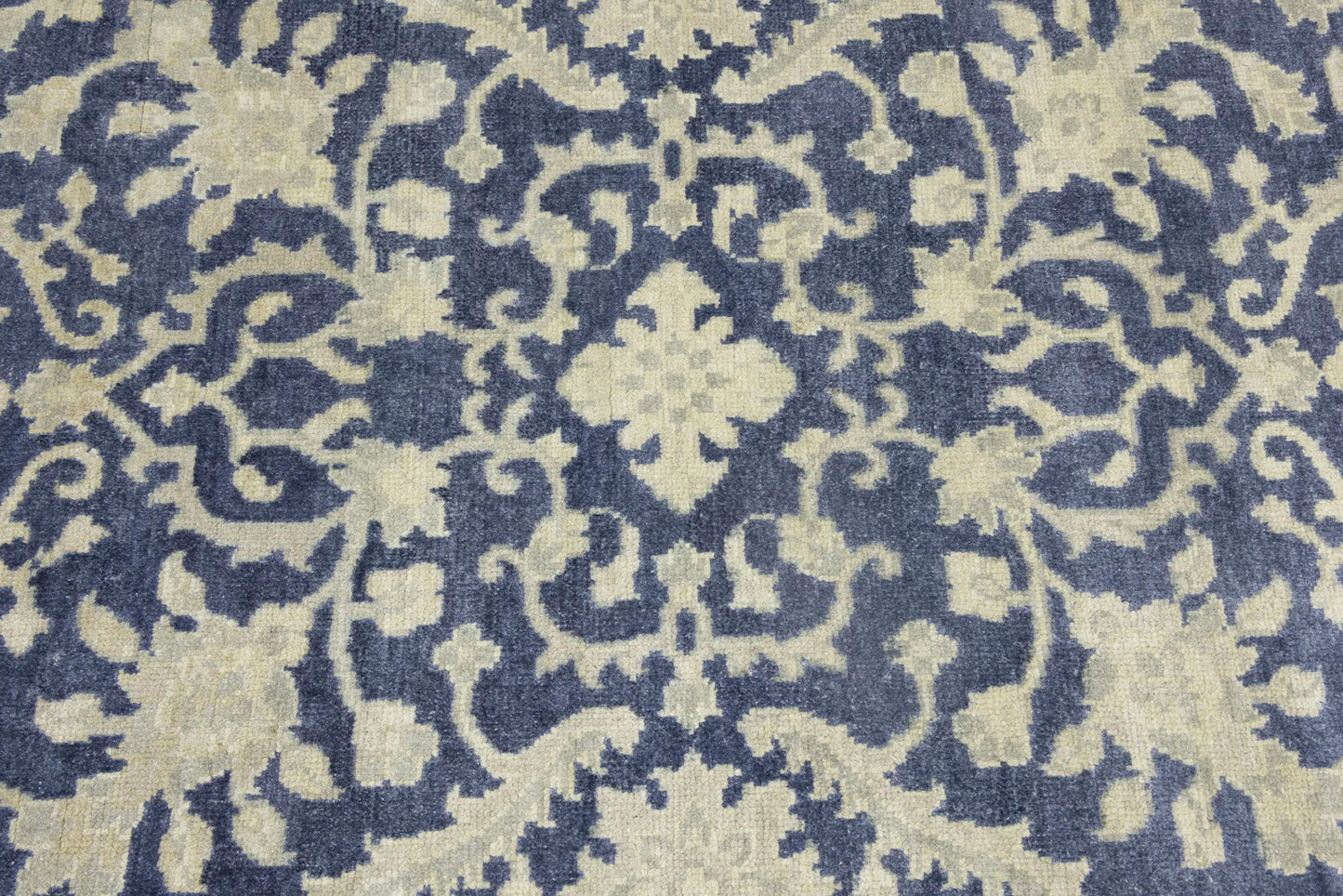 Muted Slate Blue Transitional Oriental Rug Dining Room Decor Carpet 8X10 ft