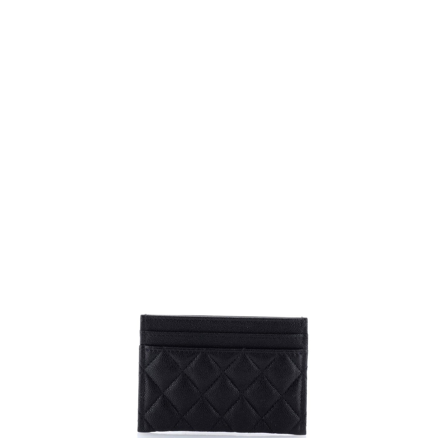 Chanel Boy Card Holder Quilted Caviar