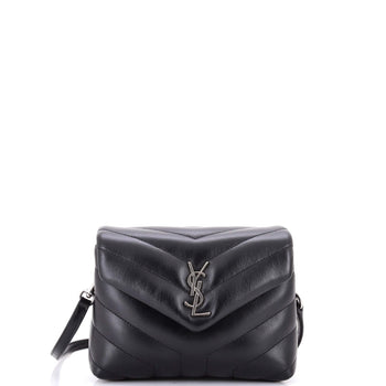 Saint Laurent Loulou Shoulder Bag Matelasse Chevron Leather Toy
