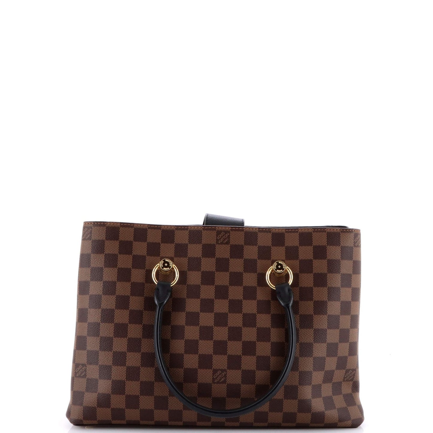 Louis Vuitton Lv Riverside Handbag Damier With Leather