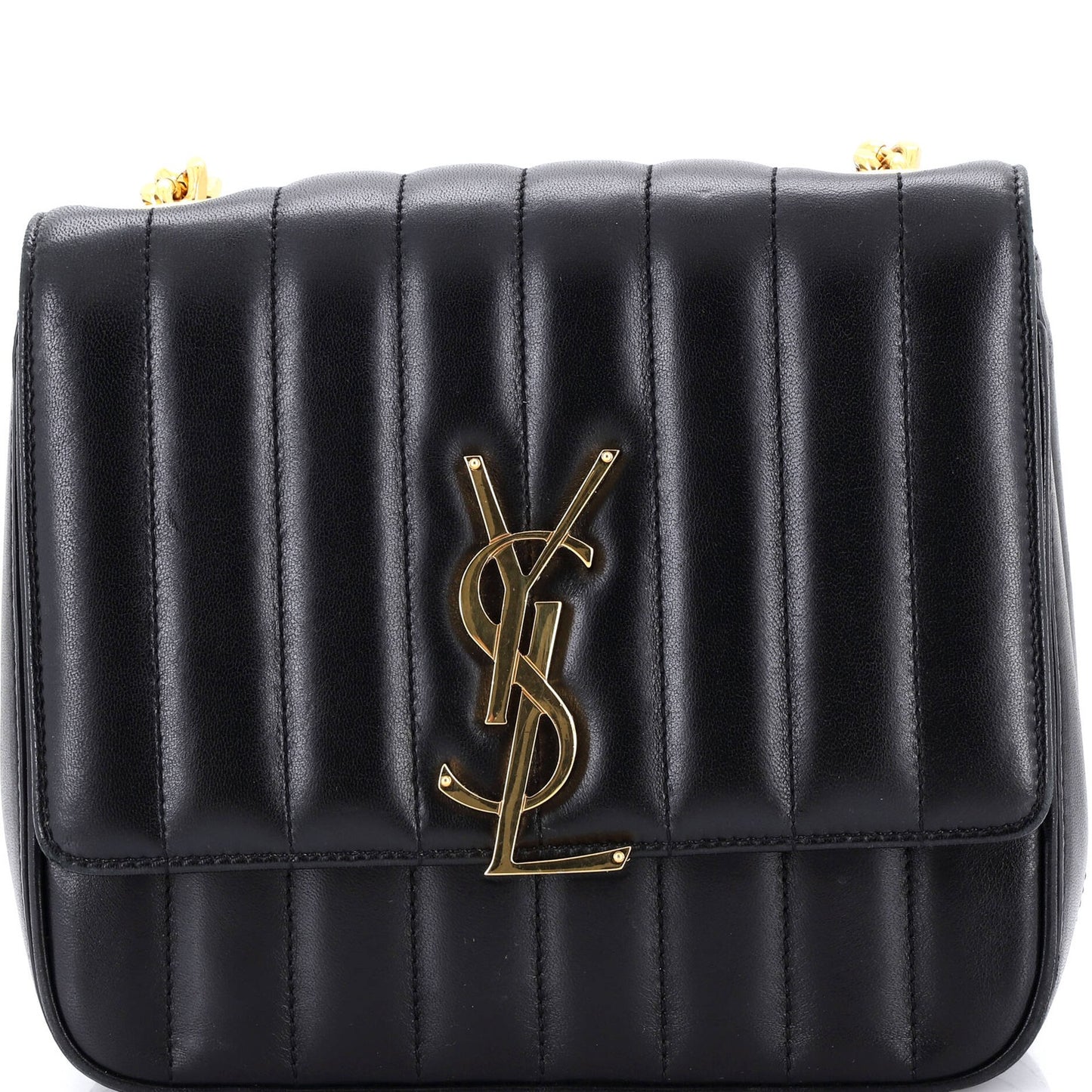 Saint Laurent Vicky Crossbody Bag Vertical Quilted Leather Medium