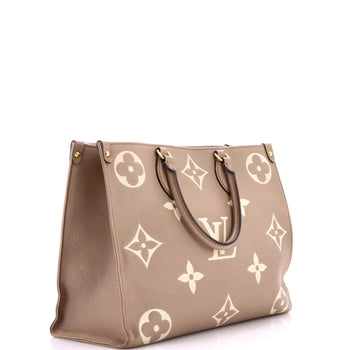 Louis Vuitton Onthego Tote Bicolor Monogram Empreinte Giant Mm