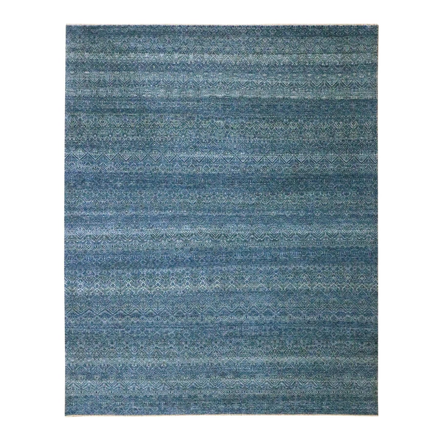 8'X10' Aegean Blue Kohinoor Herat Pattern Pure Wool Hand Knotted Rug
