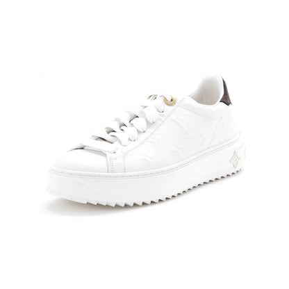 Louis Vuitton Women'S Time Out Sneakers Monogram Embossed Leather