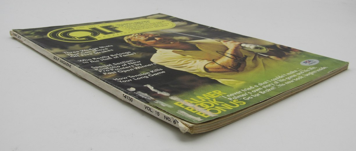 Arnold Palmer Signed/Autographed June 1973 Golf
