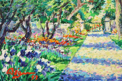 Guy Bgin 1993 Original Oil Painting "Parfum De France Iv" Signed Canadian Art