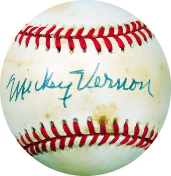 Mickey Vernon Autographed Jsa Baseball