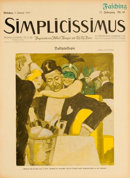 Simplicissimus 1913 By Marcello Dudovich Dalthloftopie On Linen Original