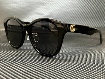 GUCCI GG1002SK 001 Black Round 56 mm Women's