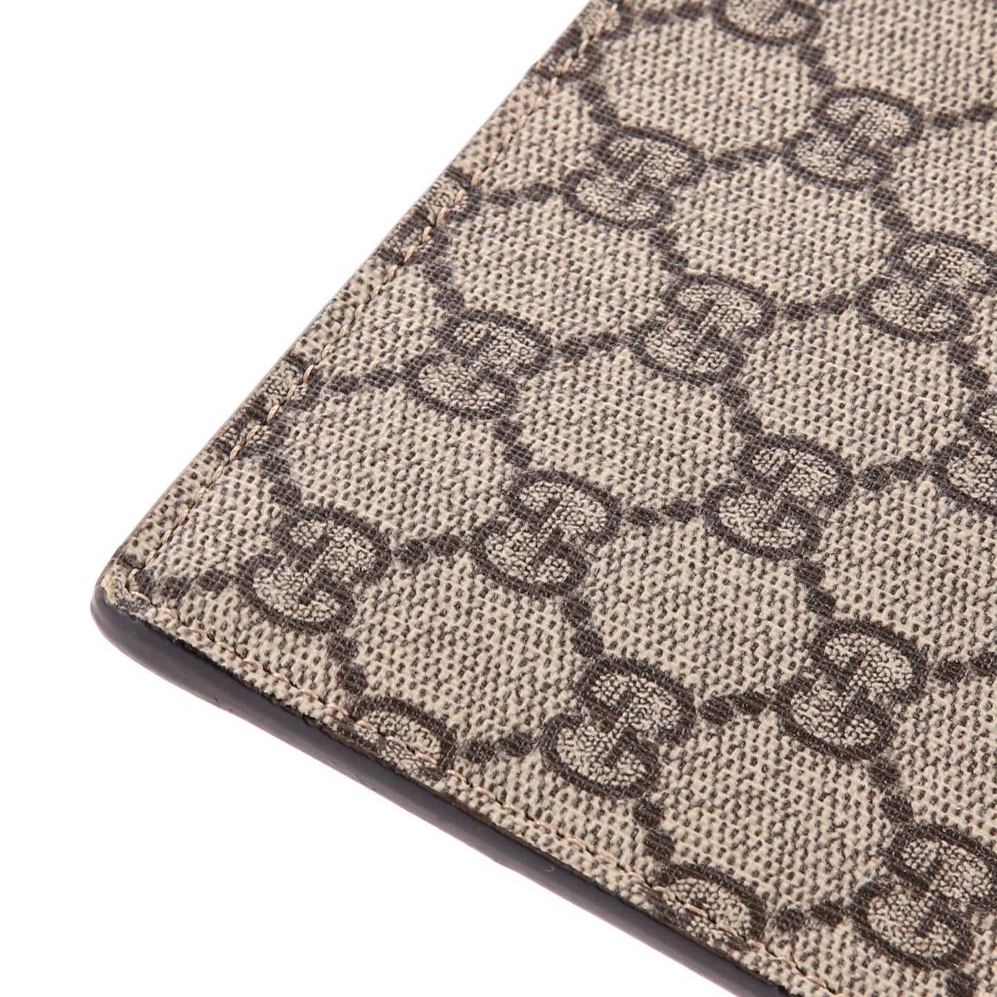 Gucci Neo Vintage Wristlet Pouch Gg Coated Canvas