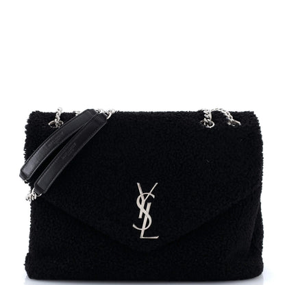 Saint Laurent Loulou Shoulder Bag Shearling Medium