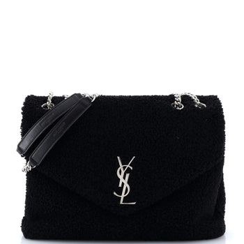 Saint Laurent Loulou Shoulder Bag Shearling Medium