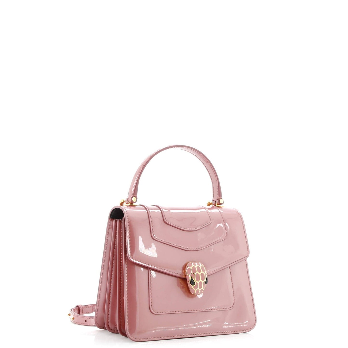 Bvlgari Serpenti Top Handle Bag Patent Small