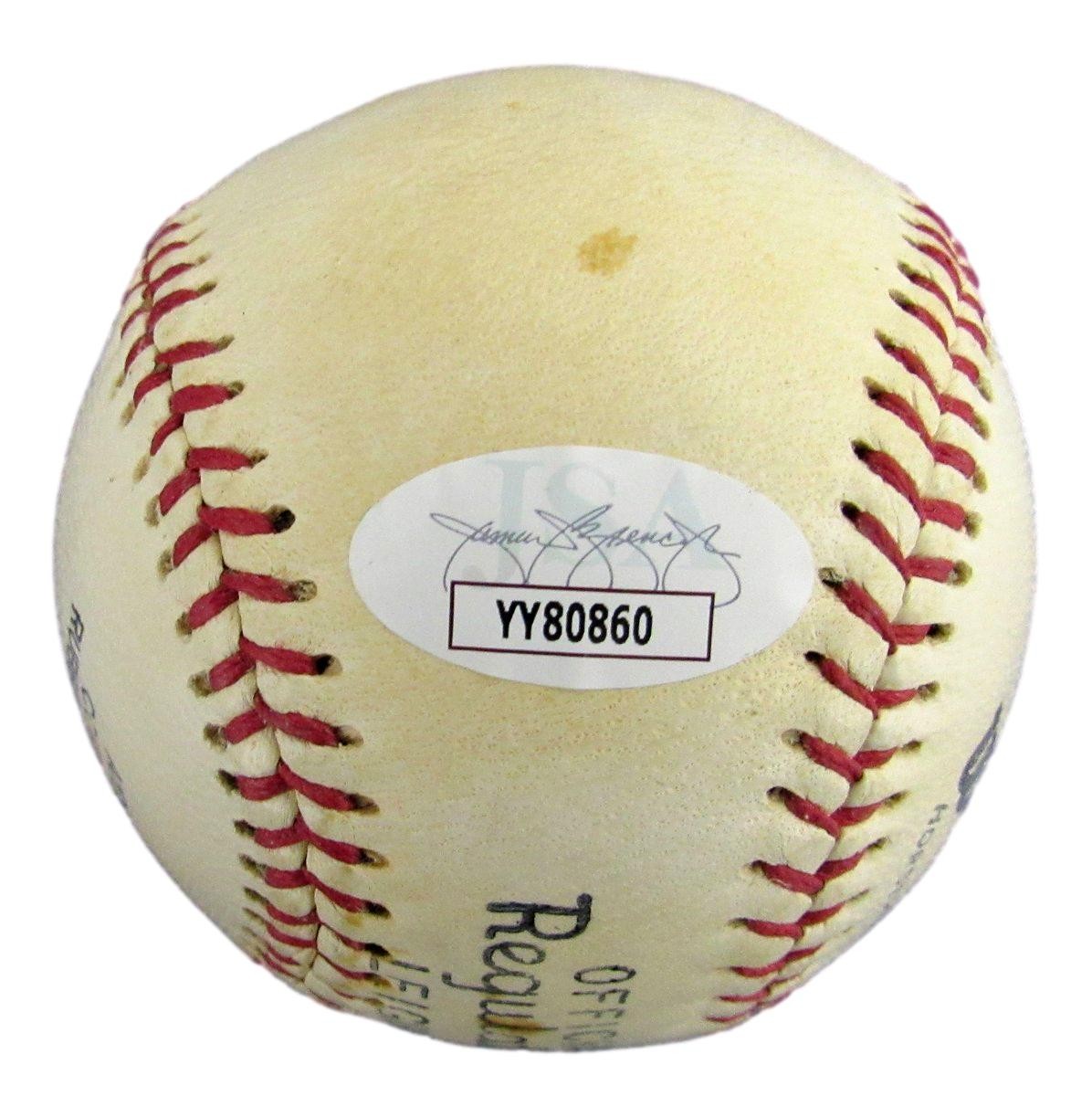 Joe Cronin Hof Signed Wilson Official Size Baseball Boston Red Sox Jsa 191767